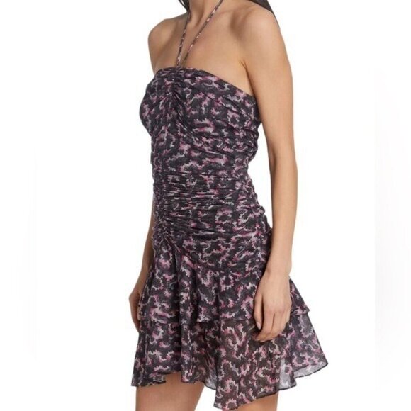 NWT Isabel Marant Etoile Ilanka Ruched Halter Dress Size 40 US 8 - Picture 12 of 12